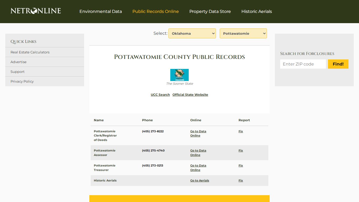 Pottawatomie County Public Records - NETROnline.com